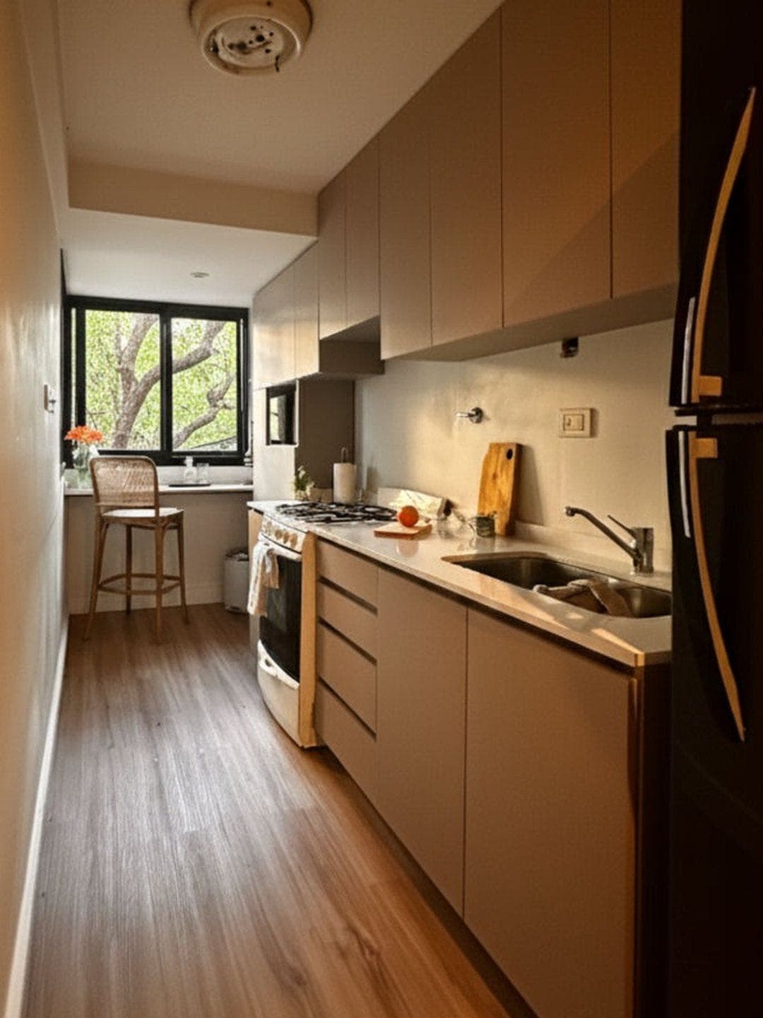 Cocina tipo pasillo — después